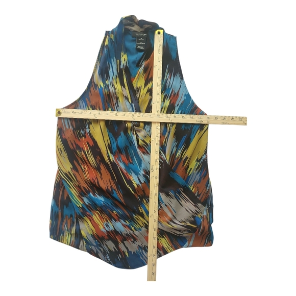 MM Couture by Miss Me Draped Halter Top Multicolor Abstract Print Women’s Size M - Picture 7 of 8
